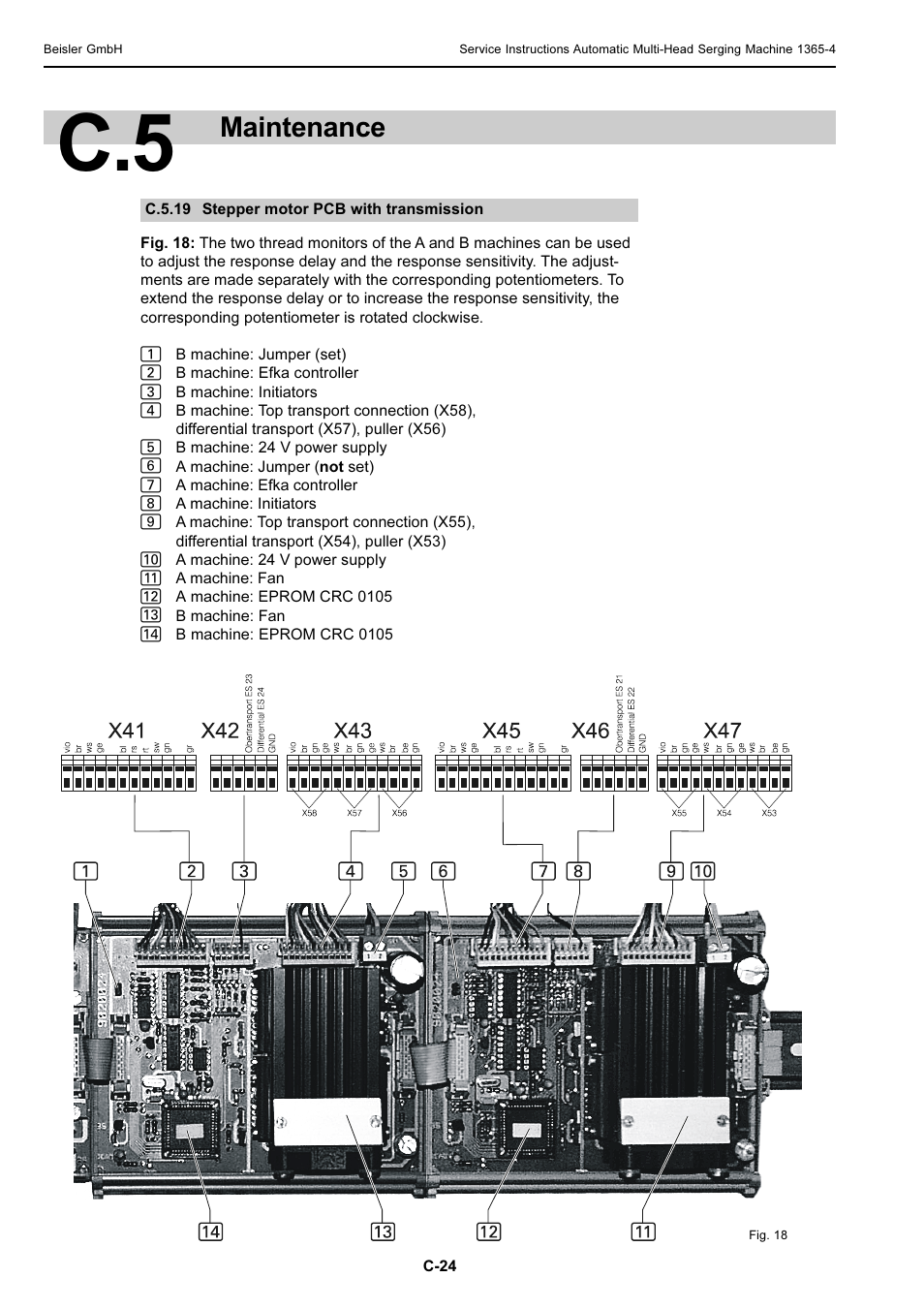 Maintenance | Beisler 1360-4 User Manual | Page 64 / 106