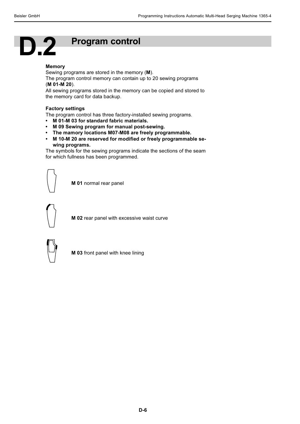 Program control | Beisler 1360-4 User Manual | Page 75 / 106