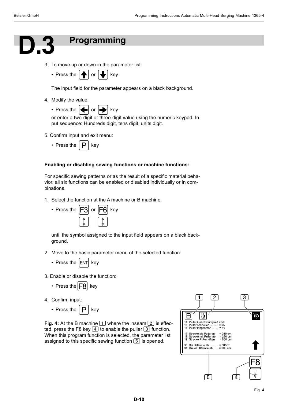Programming | Beisler 1360-4 User Manual | Page 79 / 106