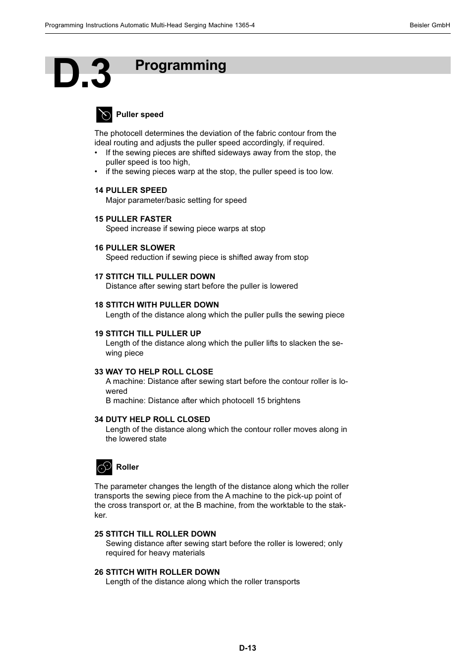 Programming | Beisler 1360-4 User Manual | Page 82 / 106