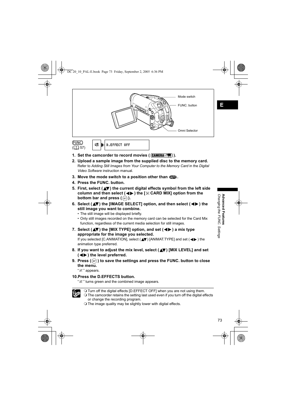 Canon DC 20 User Manual | Page 73 / 144