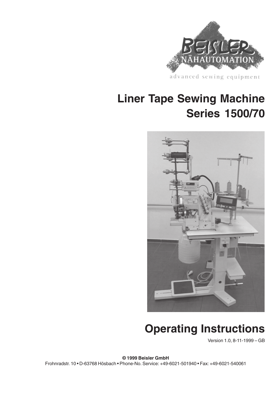 Beisler 1500-70-2 User Manual | 46 pages