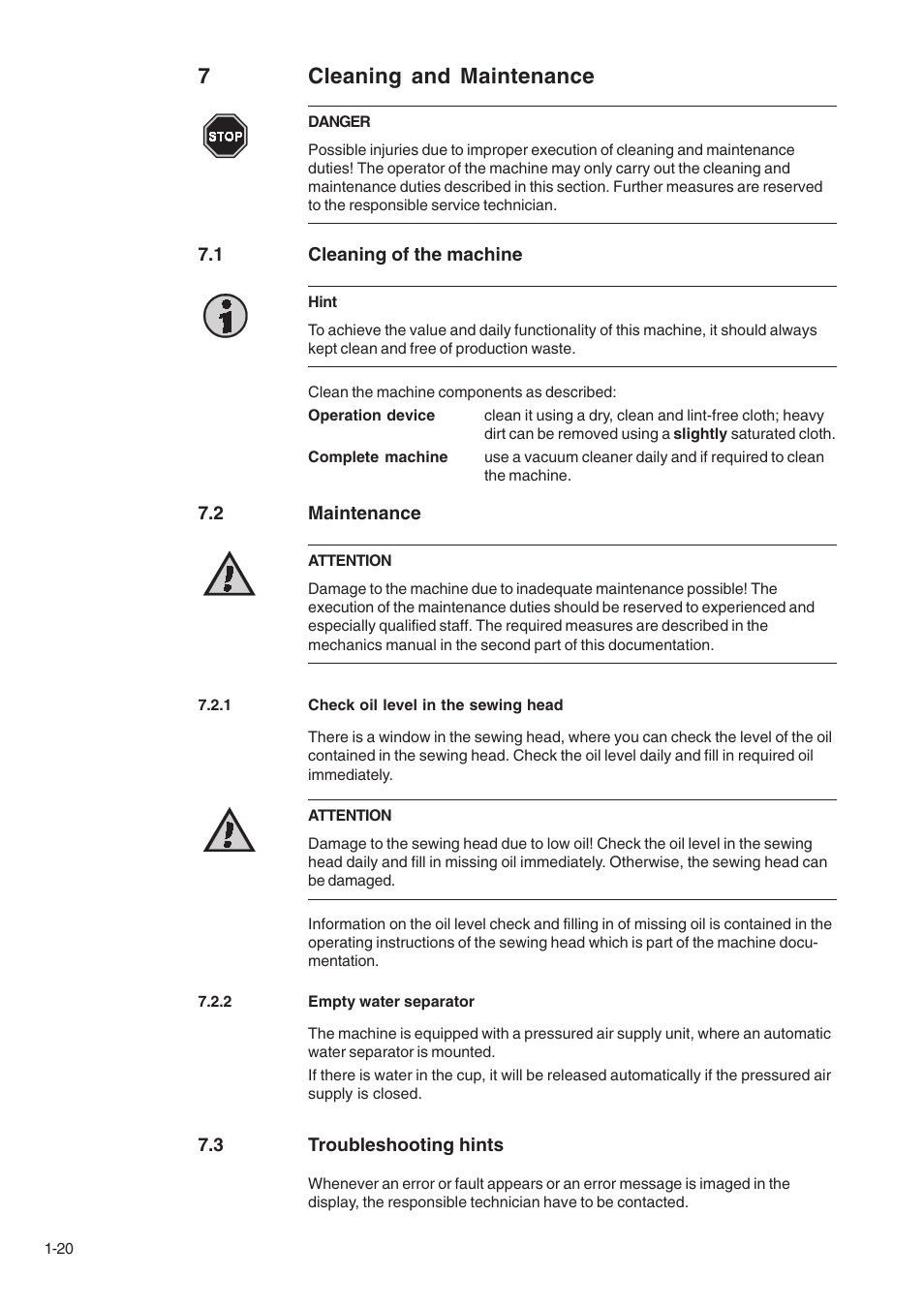 7cleaning and maintenance | Beisler 1710-5 User Manual | Page 22 / 42