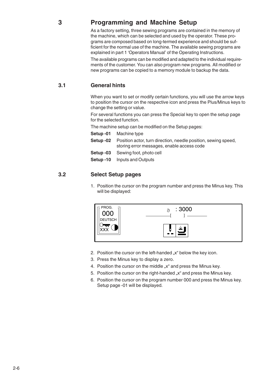 3programming and machine setup | Beisler 1710-5 User Manual | Page 28 / 42