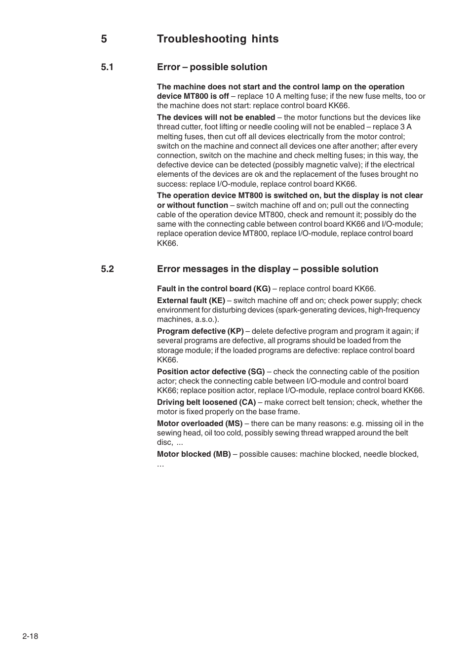 5troubleshooting hints | Beisler 1710-5 User Manual | Page 40 / 42