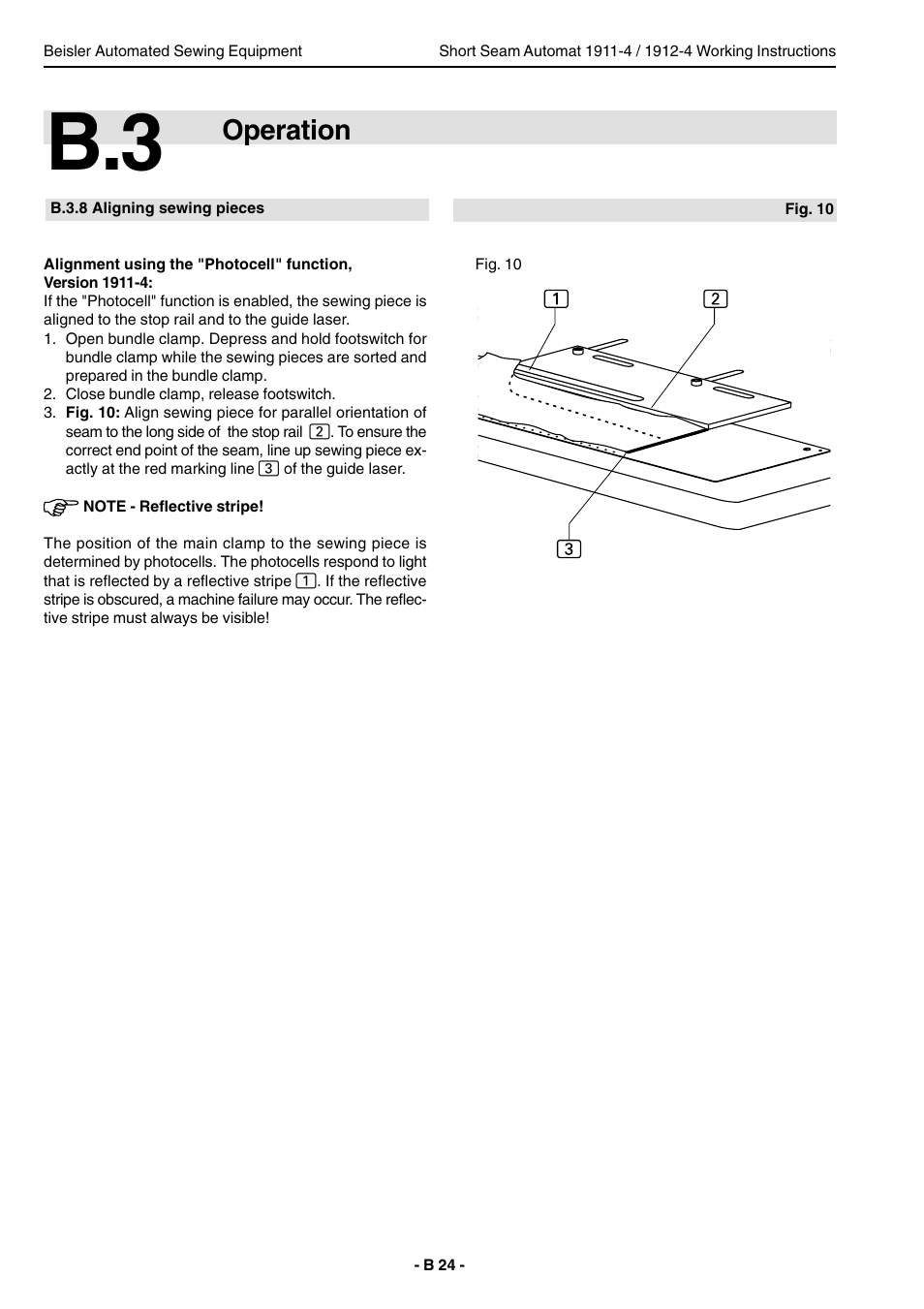 Operation | Beisler 1911-4 User Manual | Page 24 / 88