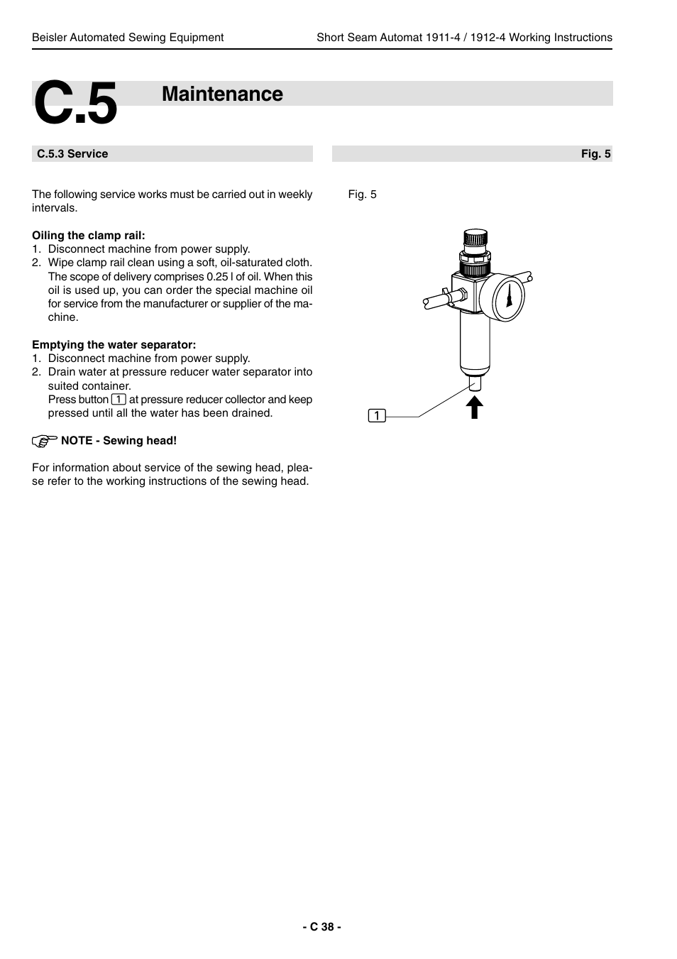 Maintenance | Beisler 1911-4 User Manual | Page 38 / 88