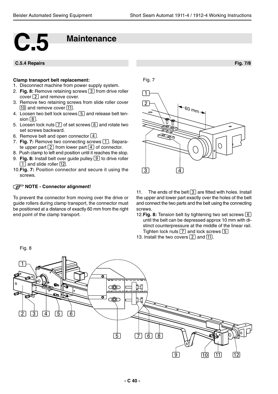 Maintenance | Beisler 1911-4 User Manual | Page 40 / 88