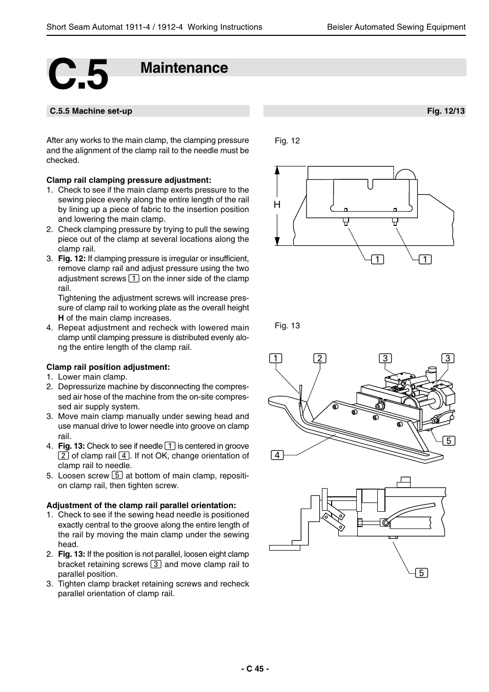 Maintenance | Beisler 1911-4 User Manual | Page 45 / 88