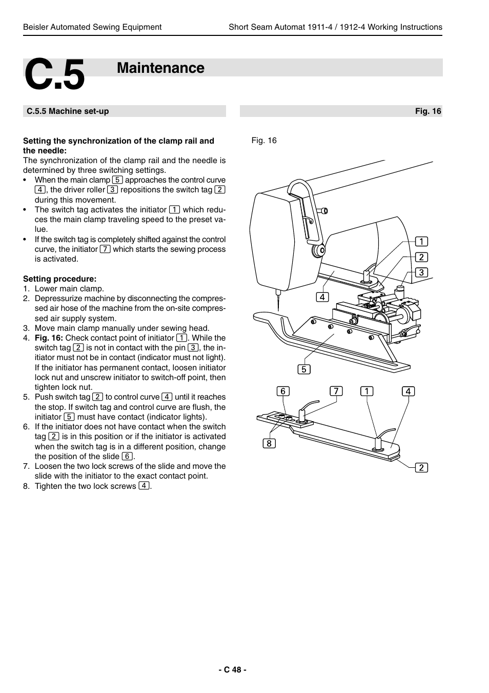 Maintenance | Beisler 1911-4 User Manual | Page 48 / 88