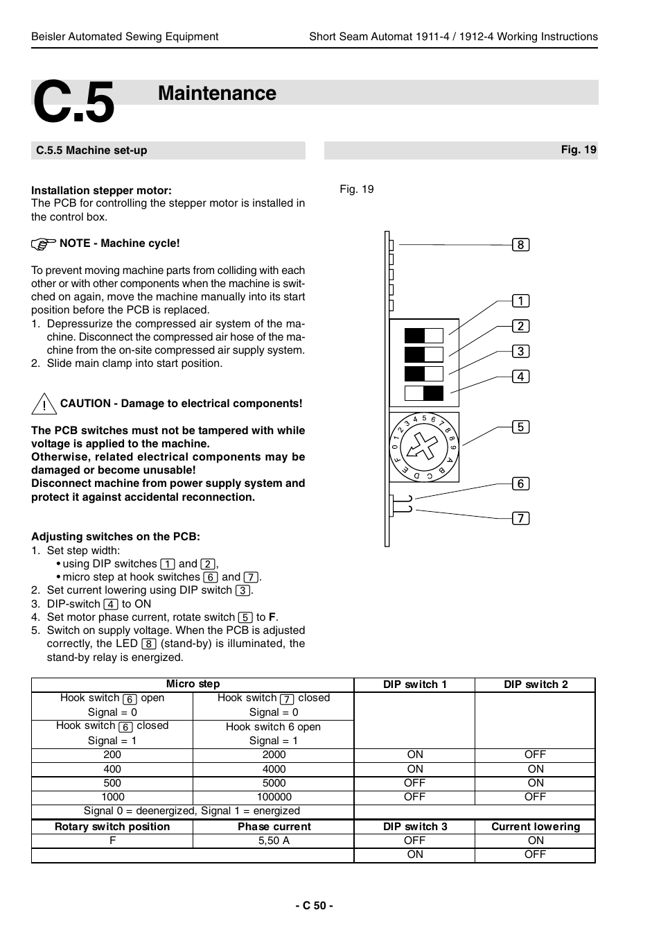 Maintenance | Beisler 1911-4 User Manual | Page 50 / 88