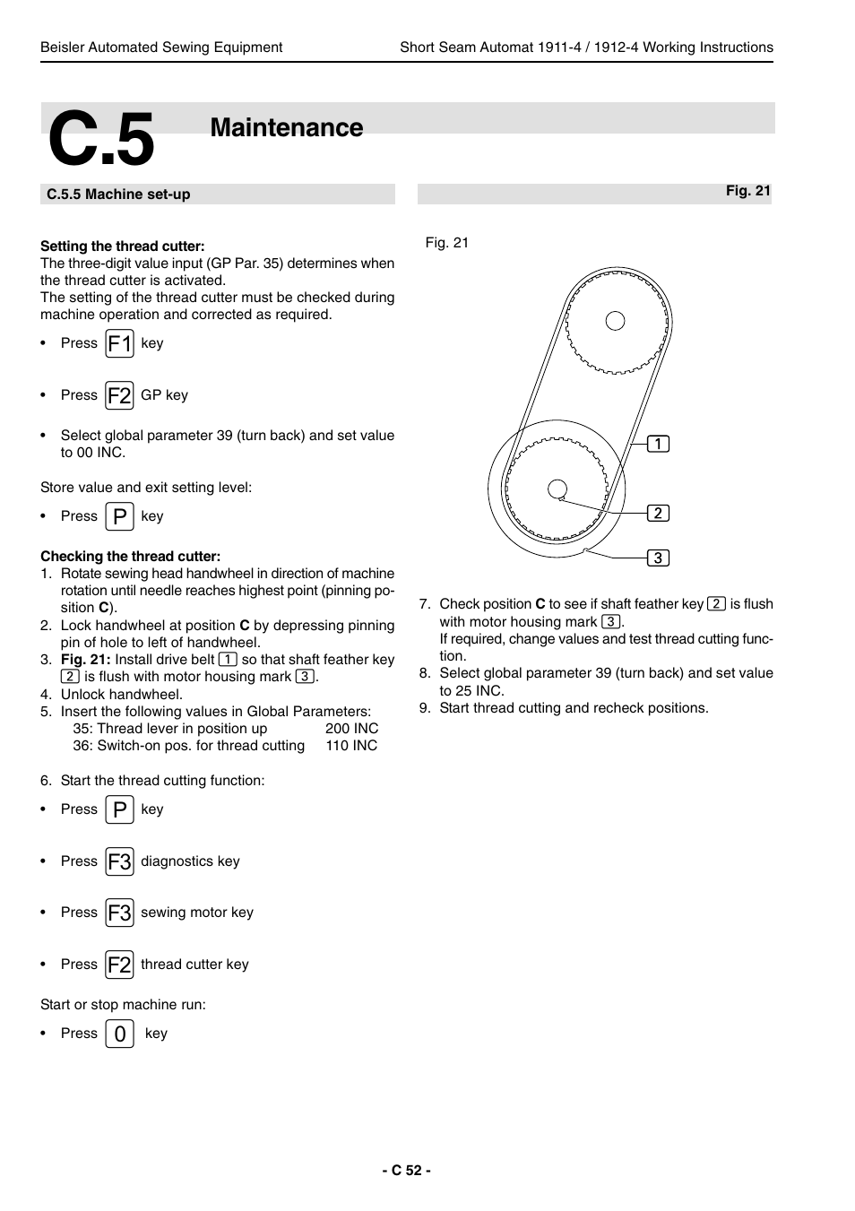 Maintenance | Beisler 1911-4 User Manual | Page 52 / 88