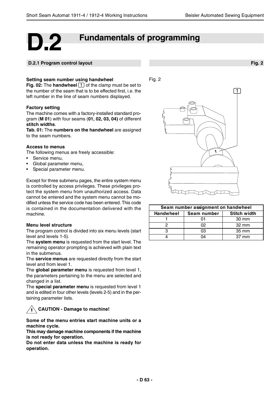 Fundamentals of programming | Beisler 1911-4 User Manual | Page 63 / 88