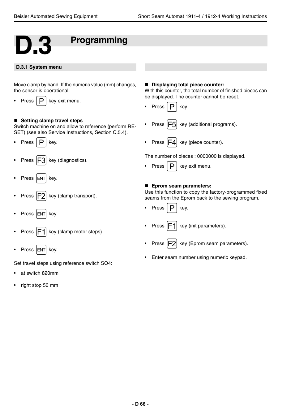 Programming | Beisler 1911-4 User Manual | Page 66 / 88