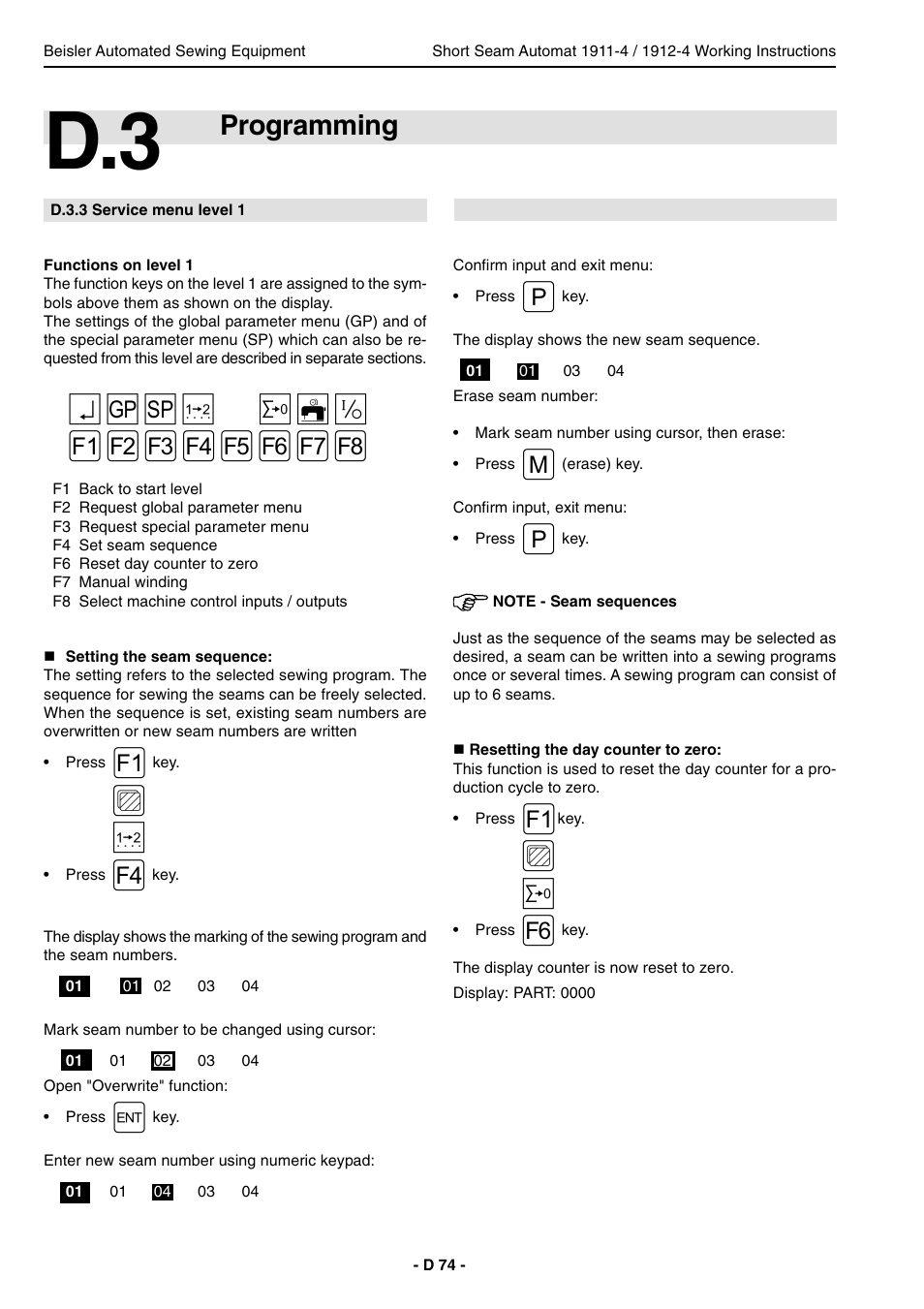 Programming | Beisler 1911-4 User Manual | Page 74 / 88