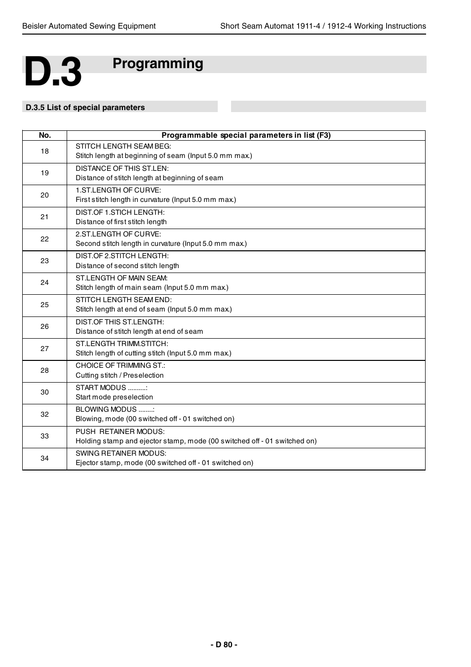 Programming | Beisler 1911-4 User Manual | Page 80 / 88
