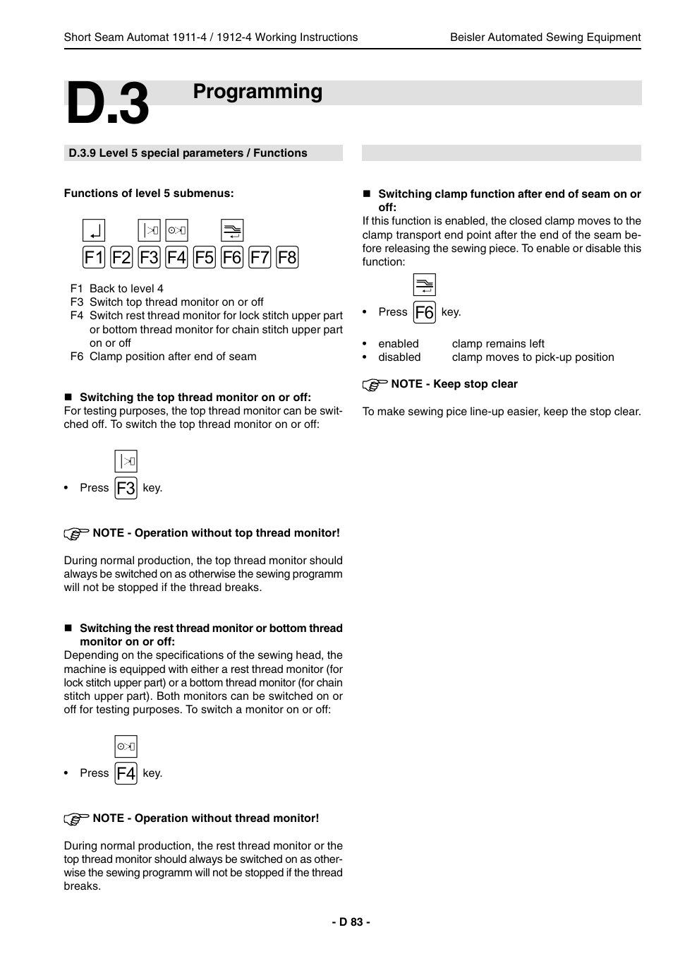 Programming | Beisler 1911-4 User Manual | Page 83 / 88