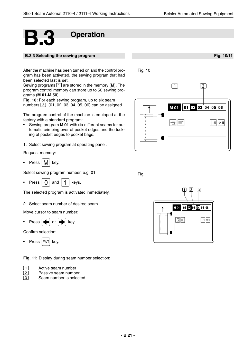 Operation | Beisler 2111-4 User Manual | Page 21 / 88