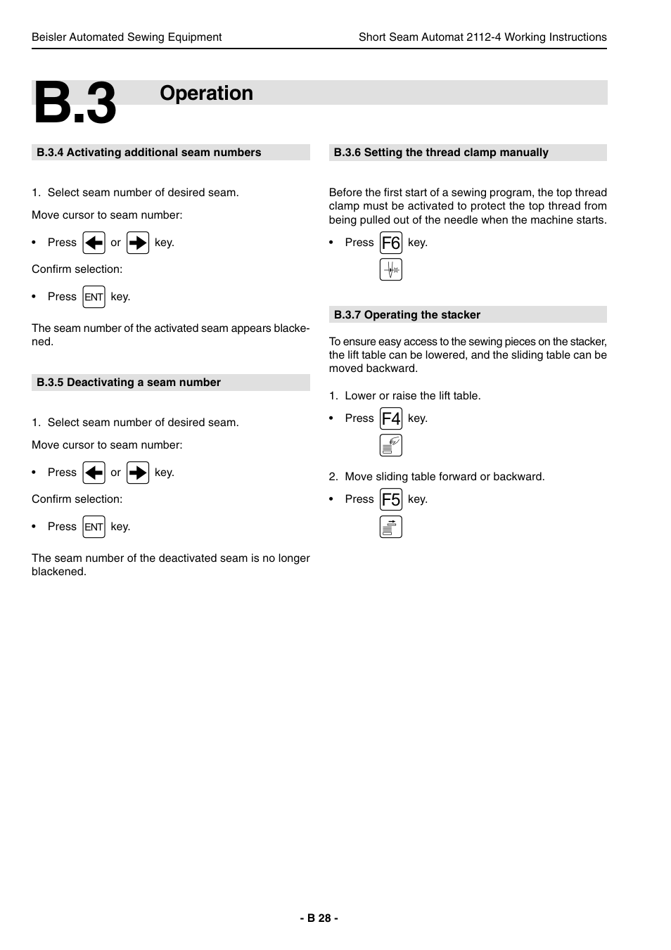Operation | Beisler 2112-4 User Manual | Page 28 / 102