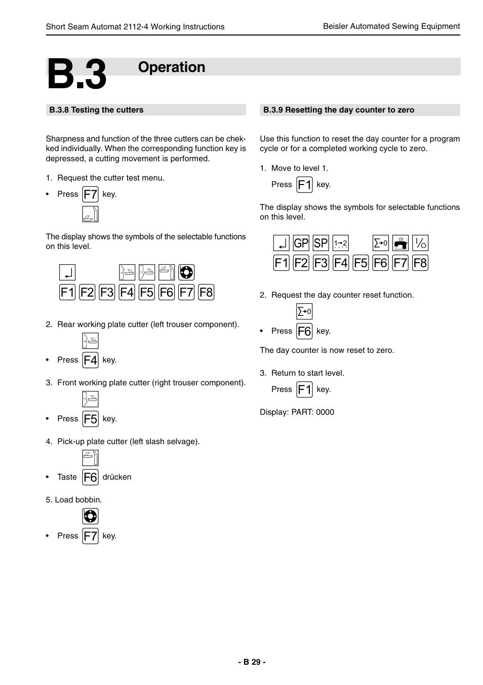 Operation | Beisler 2112-4 User Manual | Page 29 / 102
