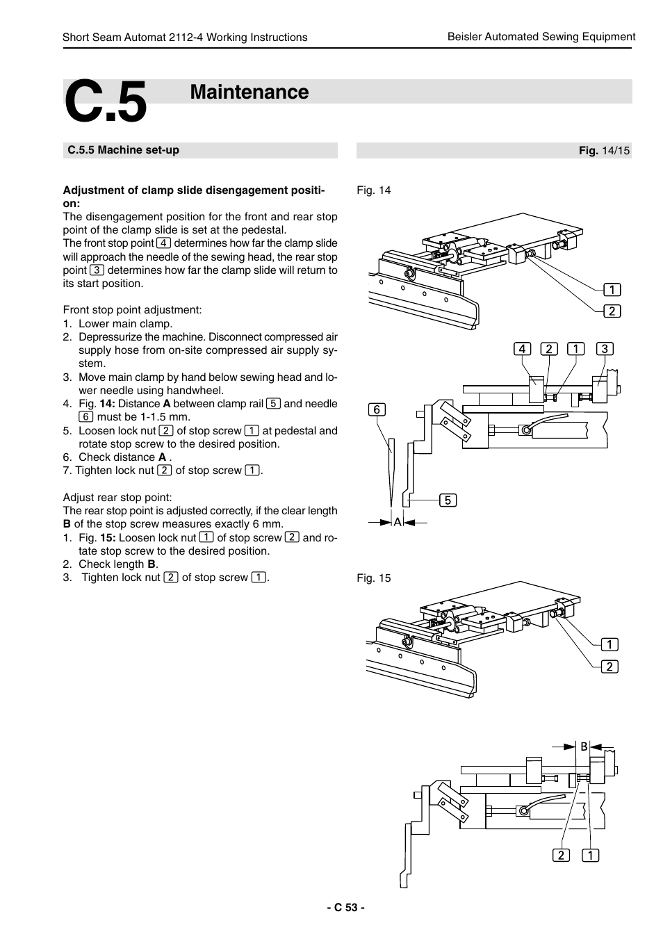 Maintenance | Beisler 2112-4 User Manual | Page 53 / 102