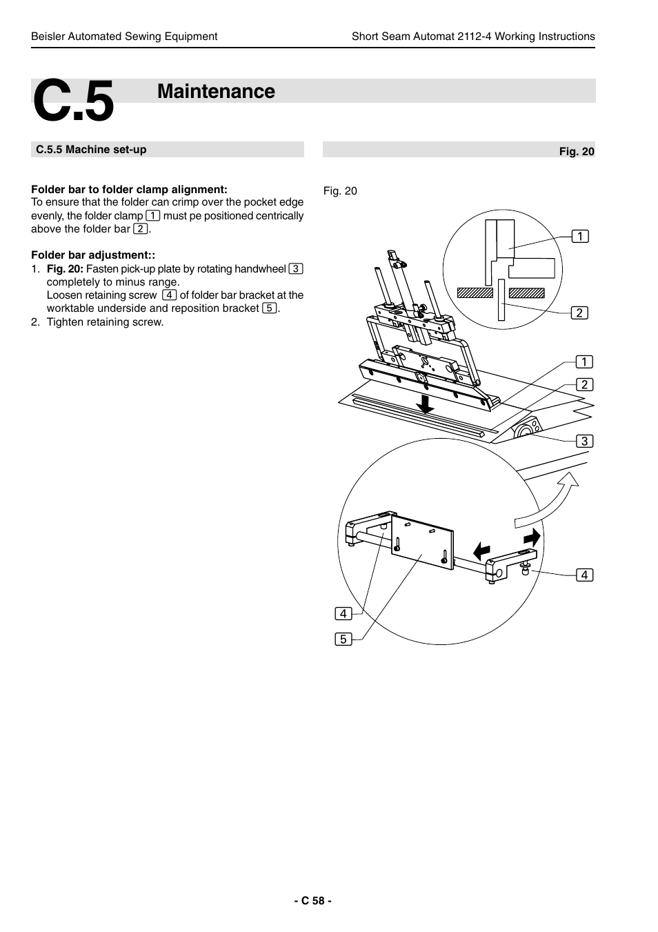 Maintenance | Beisler 2112-4 User Manual | Page 58 / 102