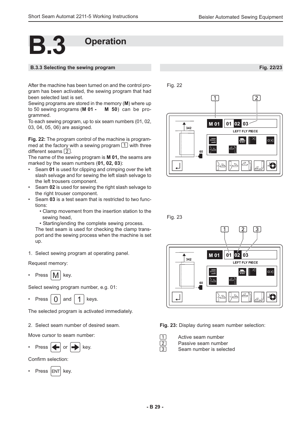 Operation | Beisler 2211-5 User Manual | Page 29 / 103