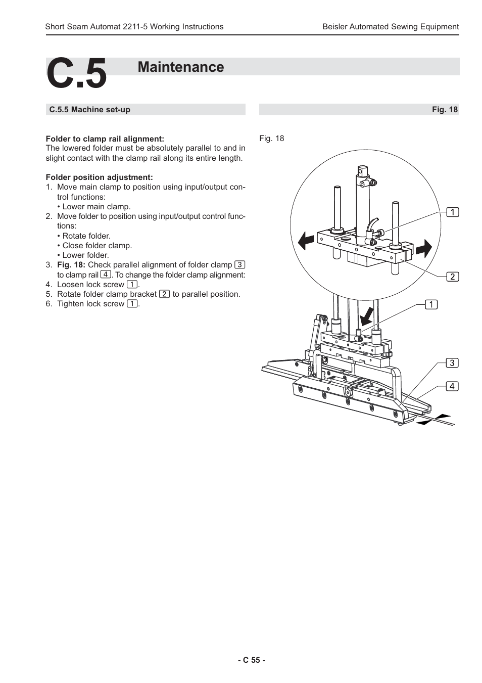 Maintenance | Beisler 2211-5 User Manual | Page 55 / 103