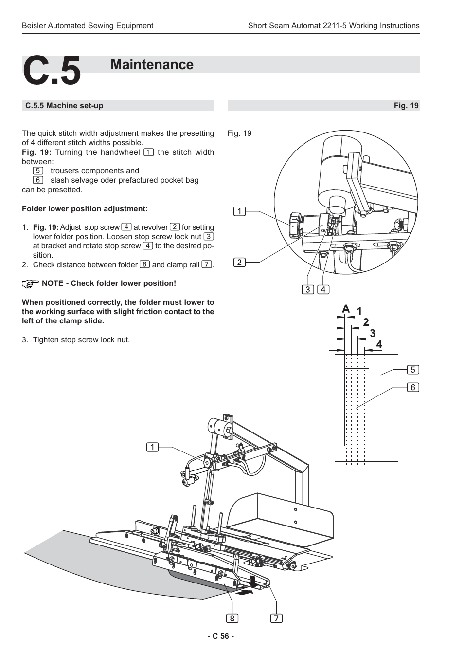 Maintenance | Beisler 2211-5 User Manual | Page 56 / 103