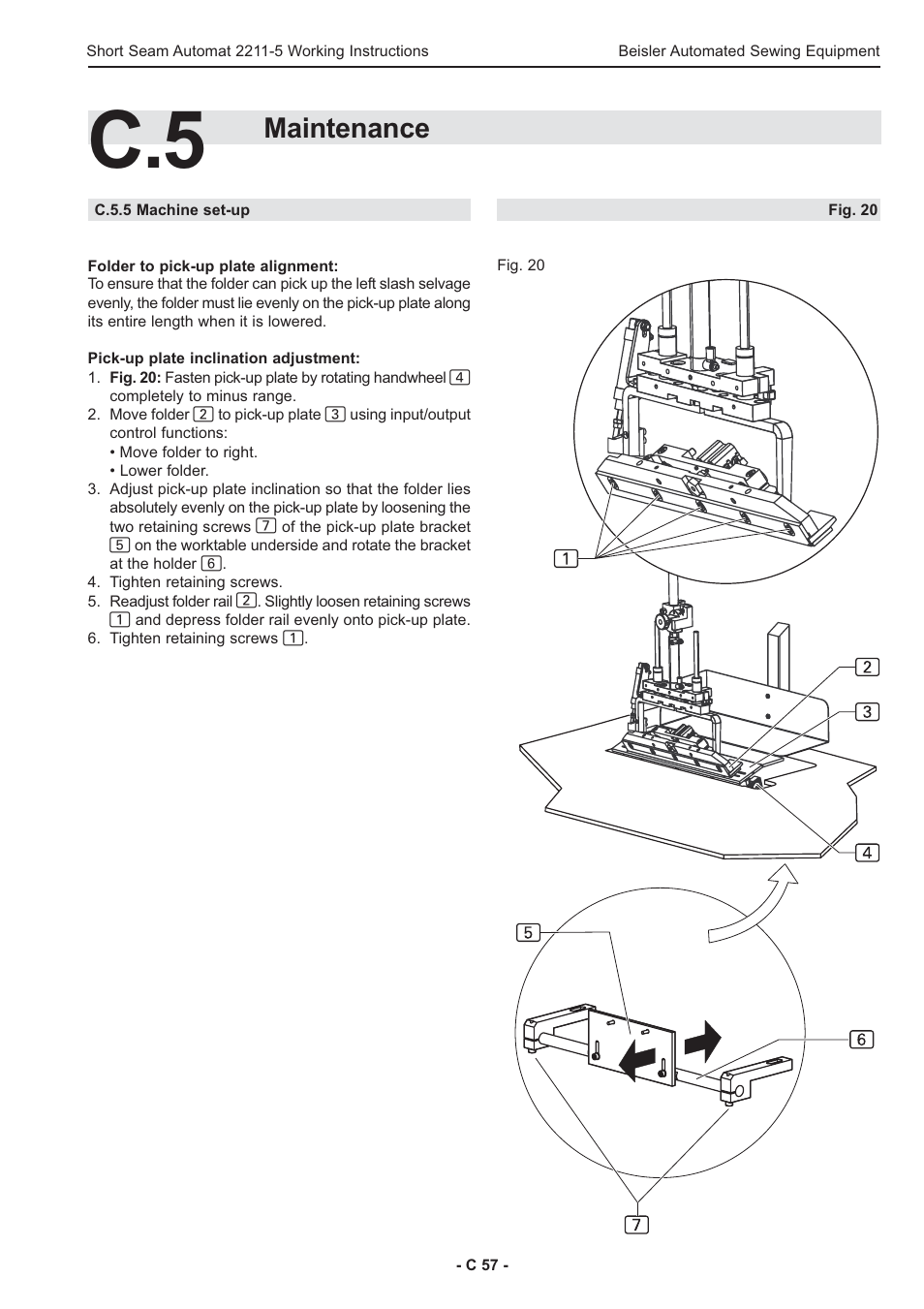 Maintenance | Beisler 2211-5 User Manual | Page 57 / 103