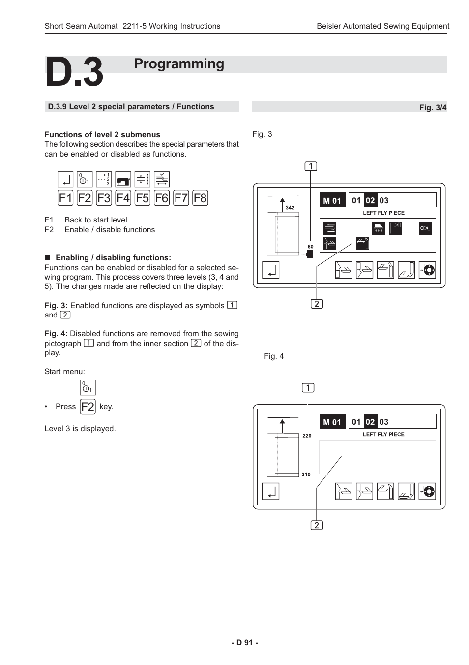 Programming | Beisler 2211-5 User Manual | Page 91 / 103
