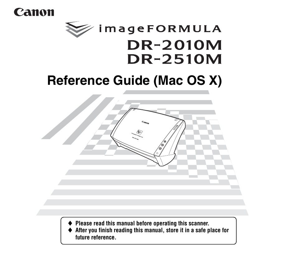 Canon IMAGEFORMULA DR-2010M User Manual | 36 pages