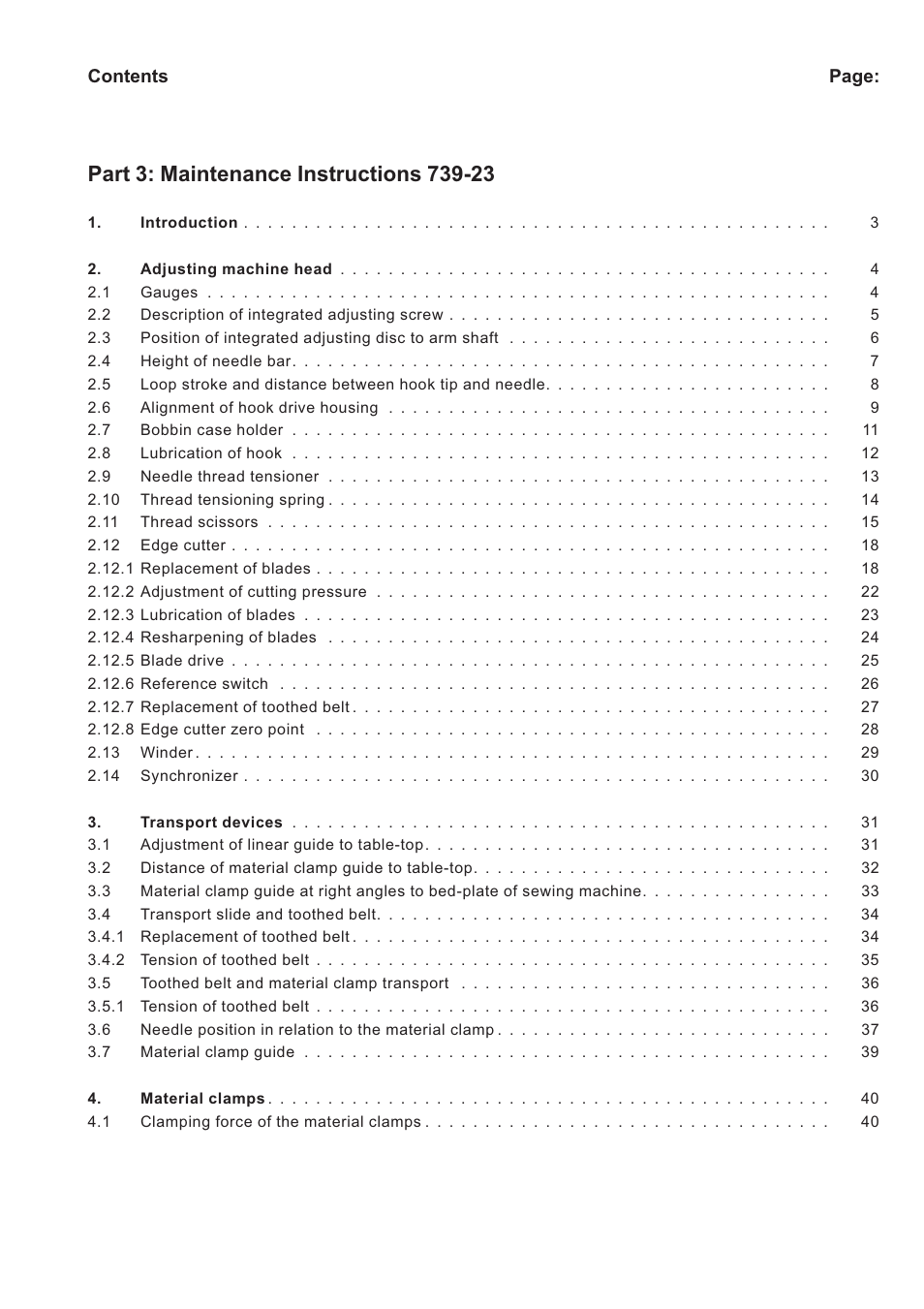 Beisler 739-23-1 Service Manual User Manual | 44 pages