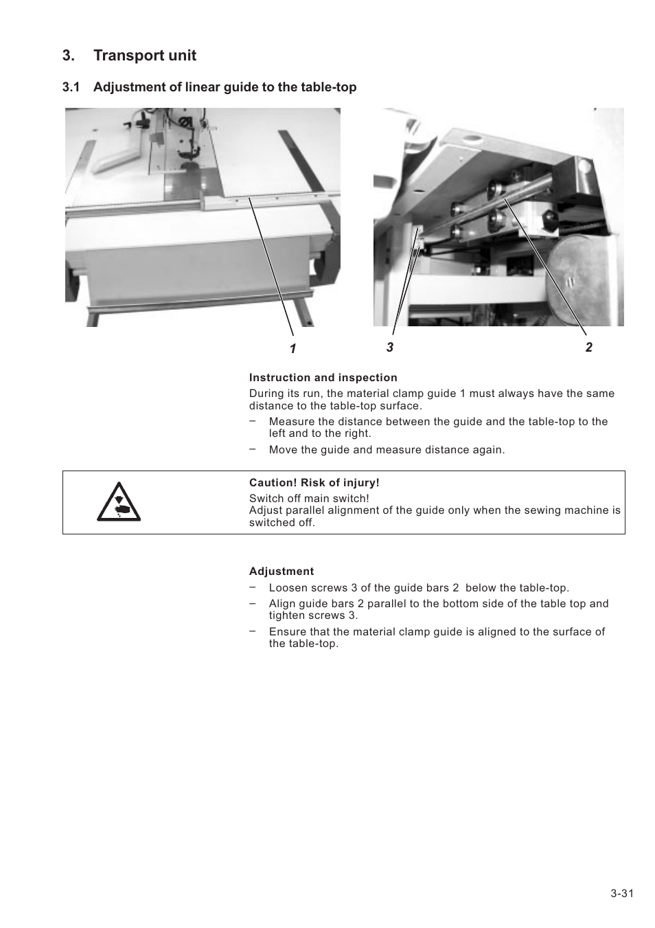 Transport unit | Beisler 739-23-1 Service Manual User Manual | Page 31 / 44