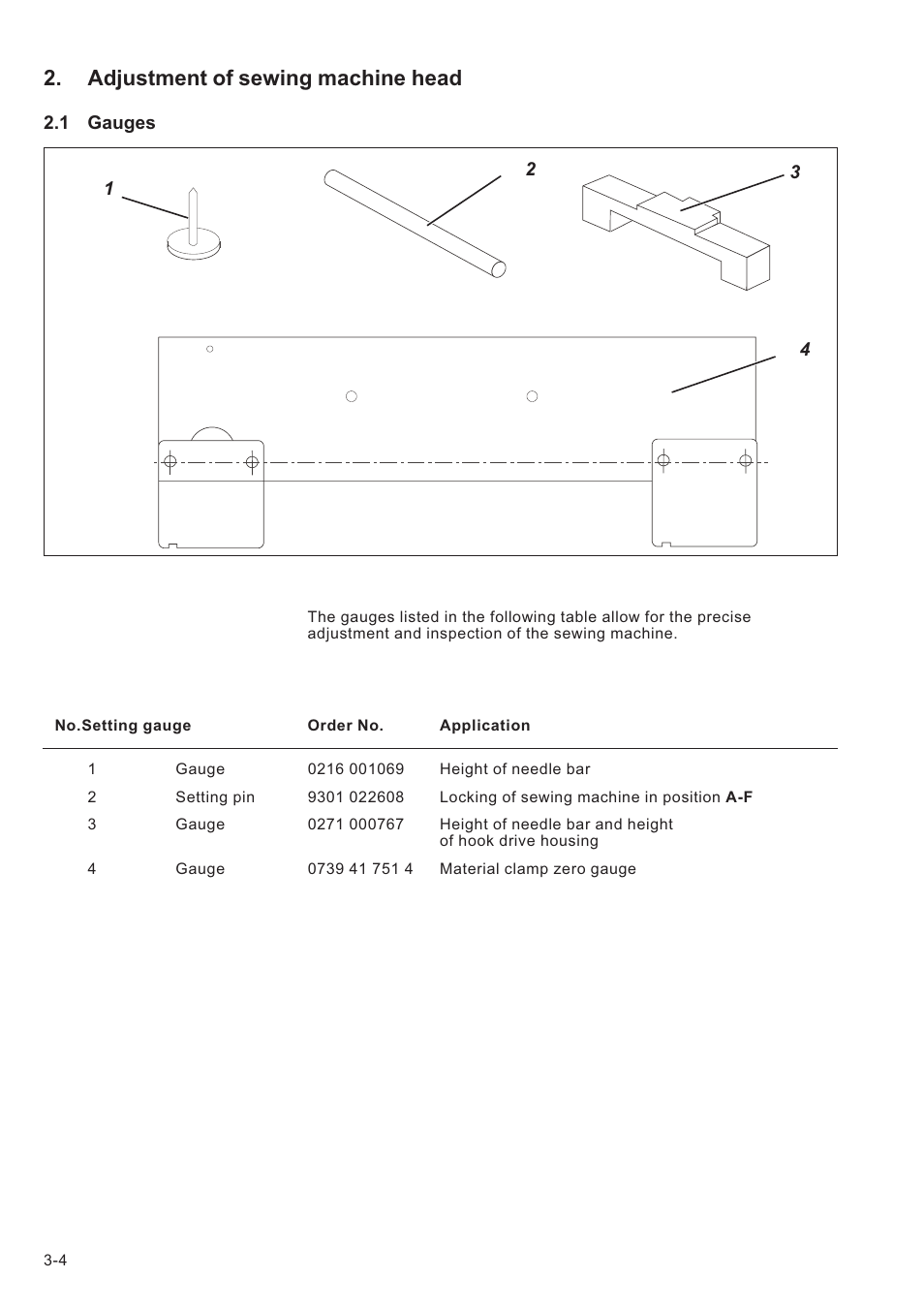 Adjustment of sewing machine head | Beisler 739-23-1 Service Manual User Manual | Page 4 / 44