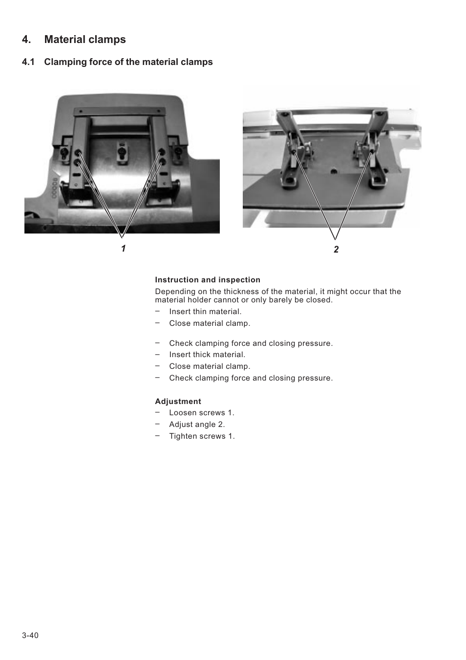 Material clamps | Beisler 739-23-1 Service Manual User Manual | Page 40 / 44