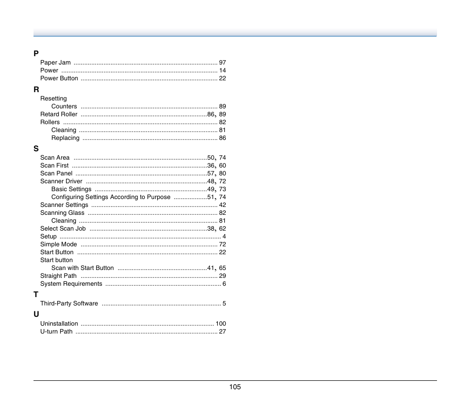 Canon IMAGE FORMULA DR-C125 User Manual | Page 105 / 106