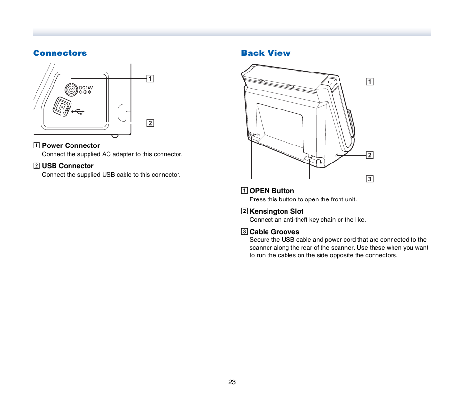 Canon IMAGE FORMULA DR-C125 User Manual | Page 23 / 106