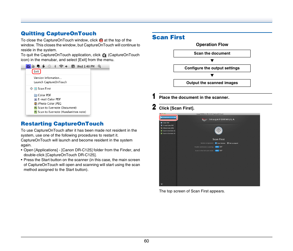 Scan first | Canon IMAGE FORMULA DR-C125 User Manual | Page 60 / 106