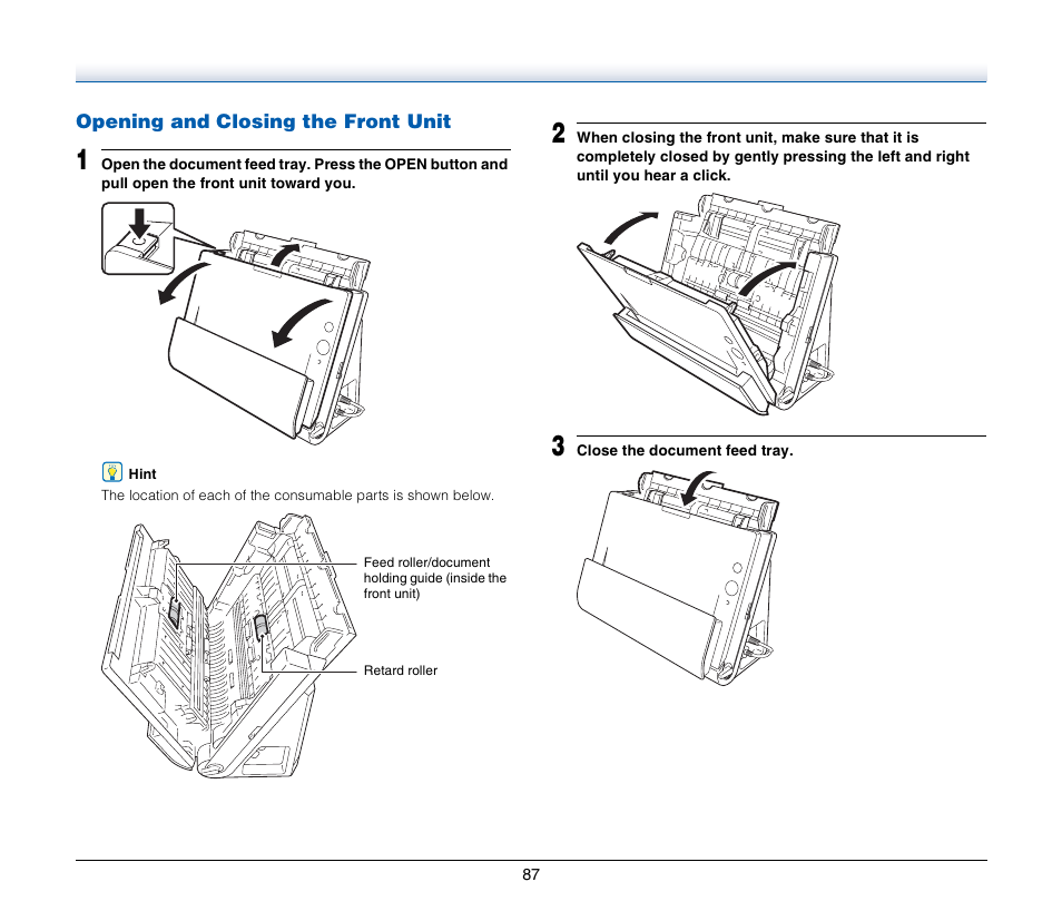 Canon IMAGE FORMULA DR-C125 User Manual | Page 87 / 106