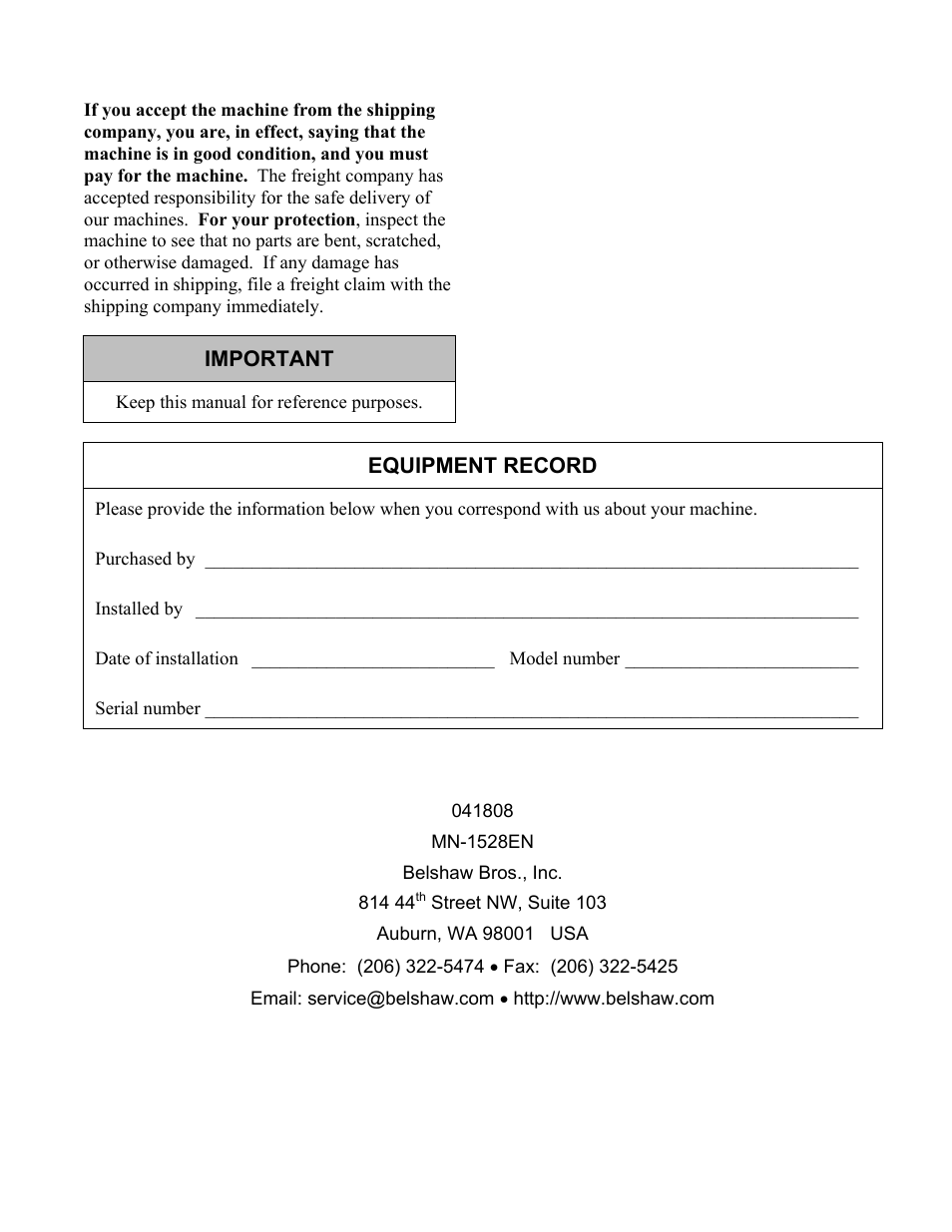 Belshaw Adamatic Type B Donut Cutter User Manual | Page 13 / 44