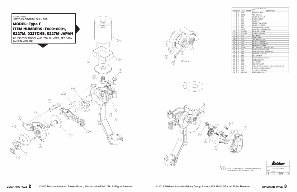 Belshaw Adamatic Type F Cake Donut Depositor User Manual | Page 37 / 45