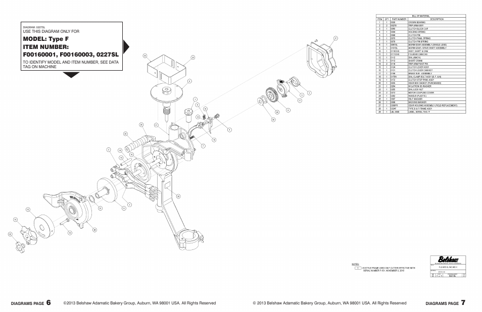 Belshaw Adamatic Type F Cake Donut Depositor User Manual | Page 39 / 45