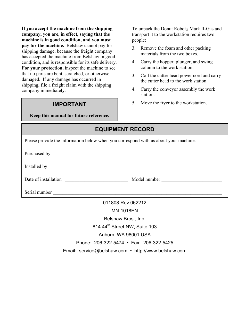 Belshaw Adamatic Mark II-Gas Donut Robot User Manual | Page 37 / 63