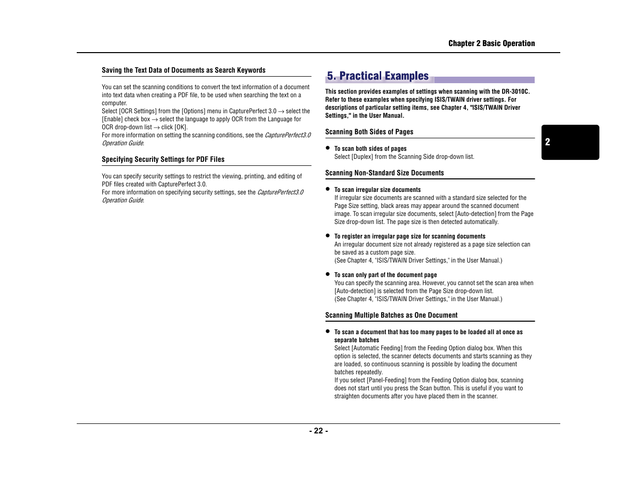 Practical examples | Canon IMAGE FORMULA DR-3010C User Manual | Page 27 / 52