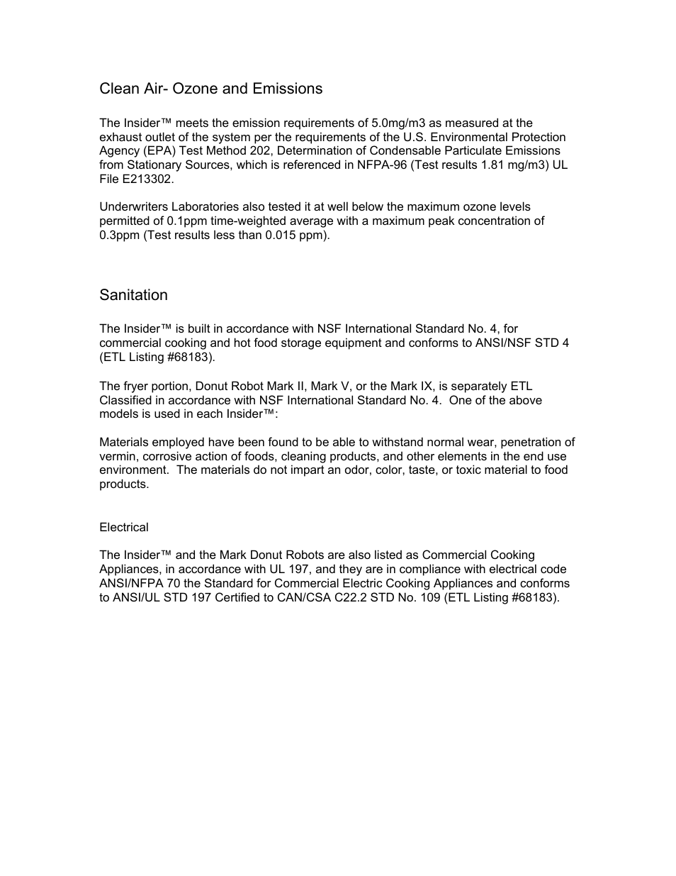 Belshaw Adamatic INSIDER Ventless Donut System User Manual | Page 4 / 52