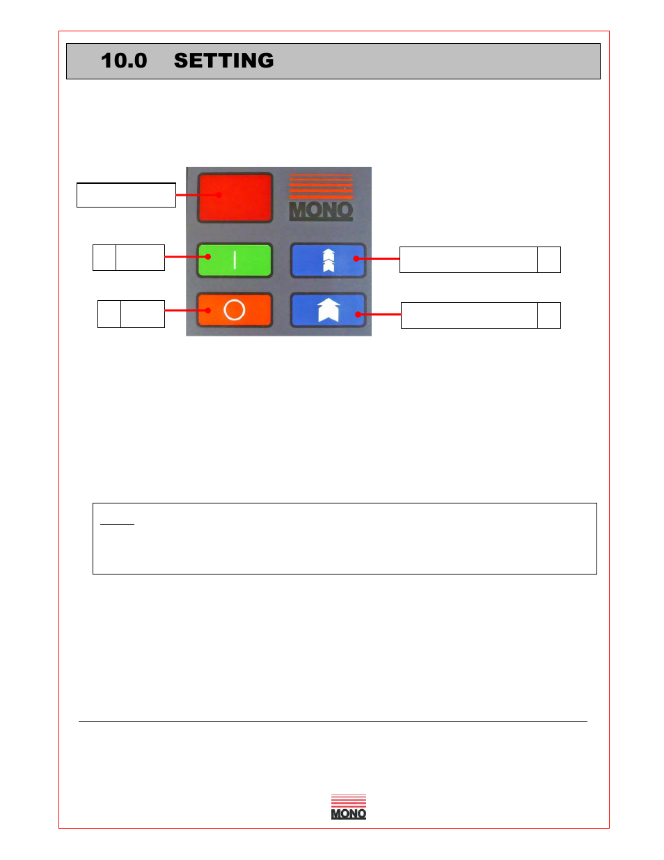 0 setting | Belshaw Adamatic AutoFiller Donut Injector User Manual | Page 11 / 18