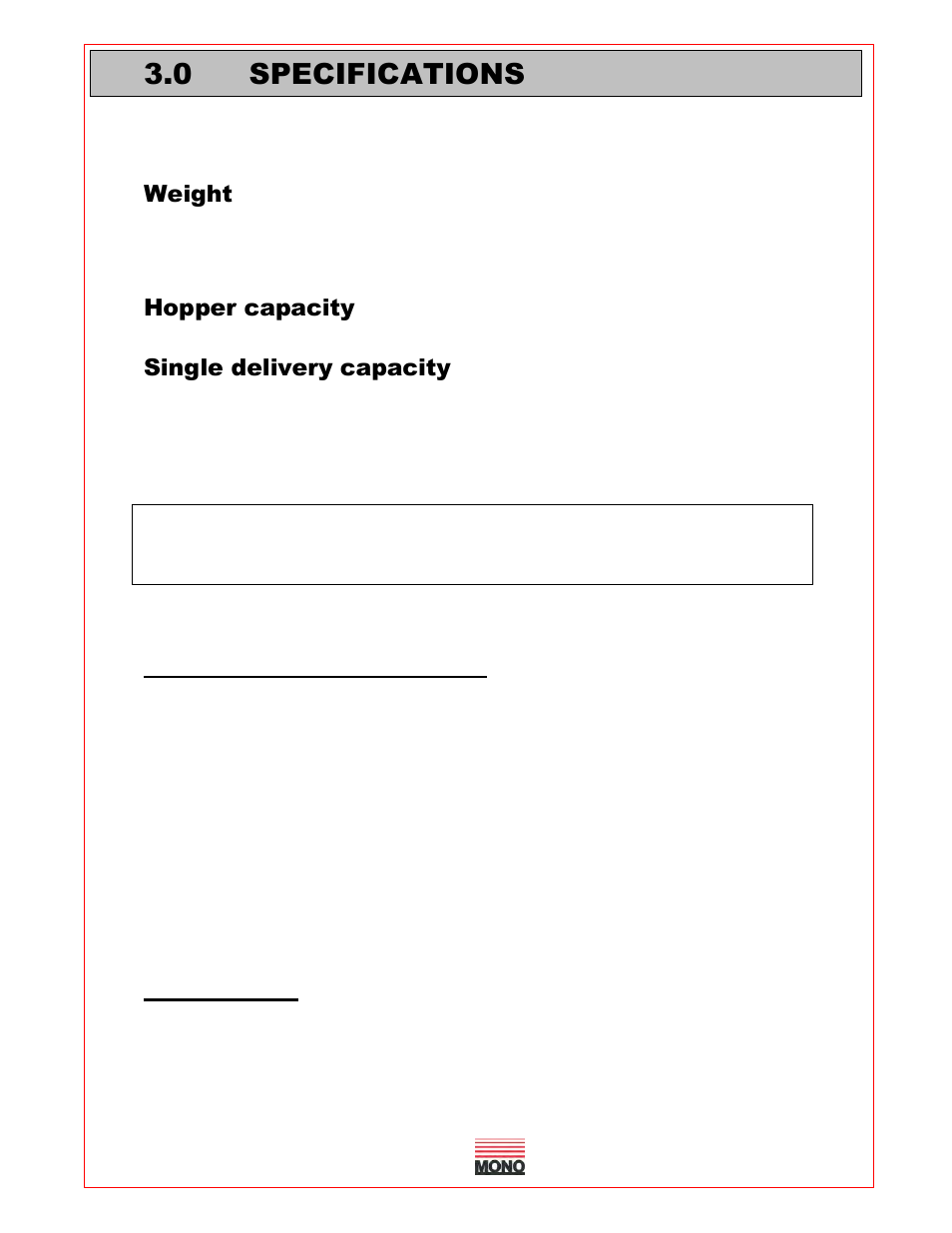 0 specifications | Belshaw Adamatic AutoFiller Donut Injector User Manual | Page 6 / 18