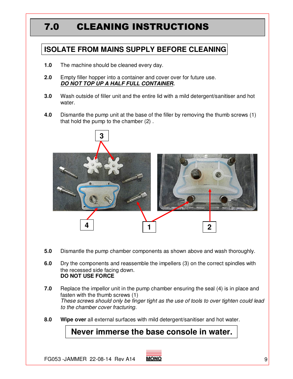 Belshaw Adamatic AutoFiller Donut Injector cleaning User Manual | 1 page