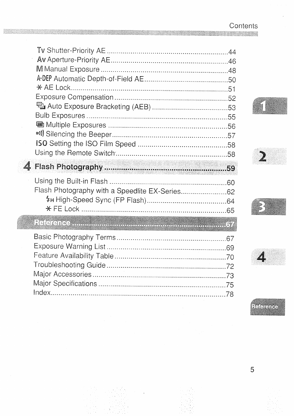 4 flash photography | Canon EOS 3000 N User Manual | Page 5 / 83